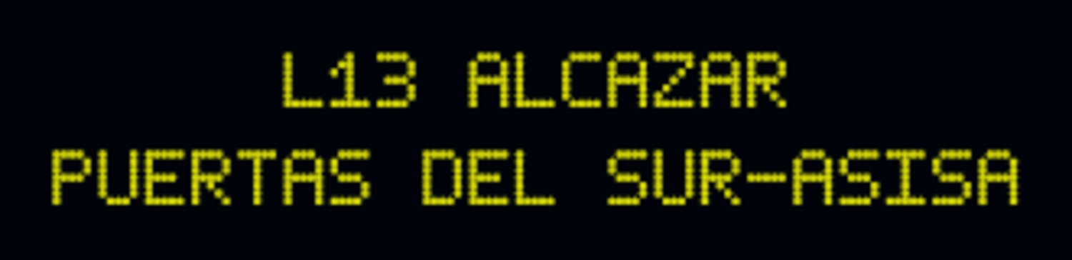 Linea 13 Alcázar - Puertal de Sur - Asisa
