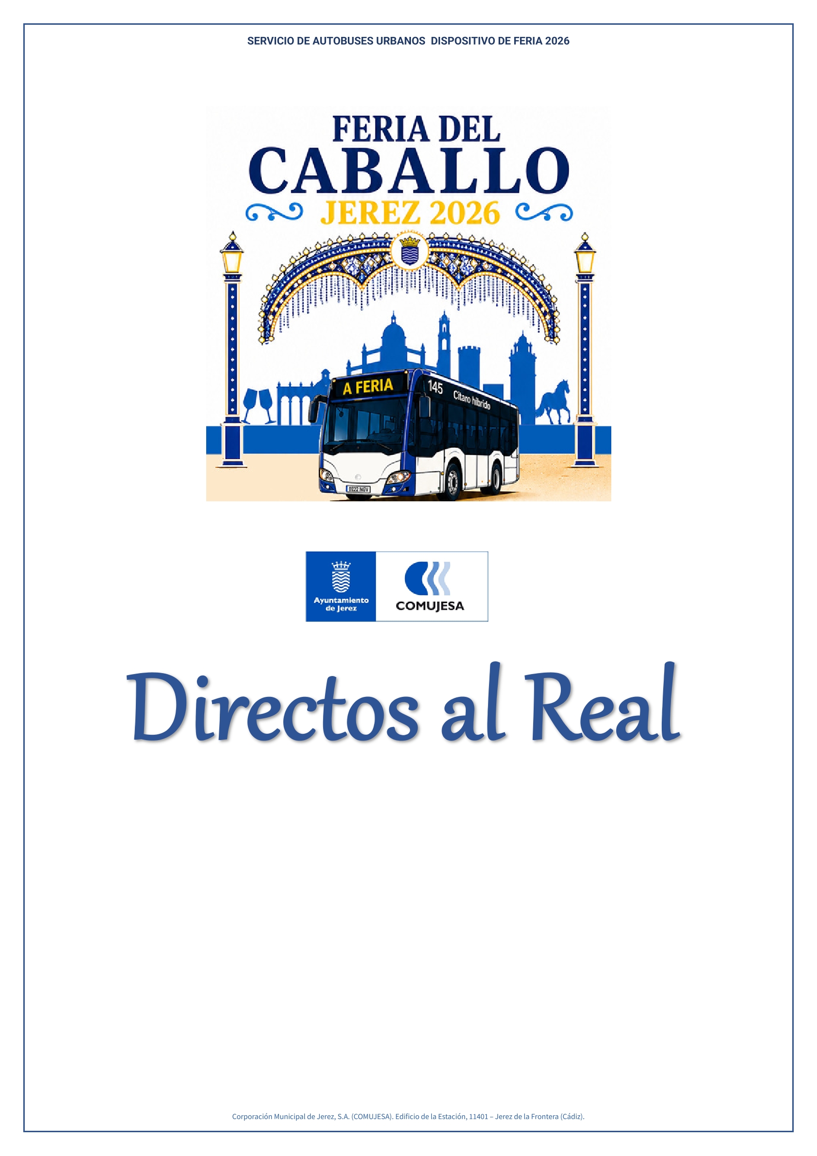 Autobuses Feria de Jerez 2026