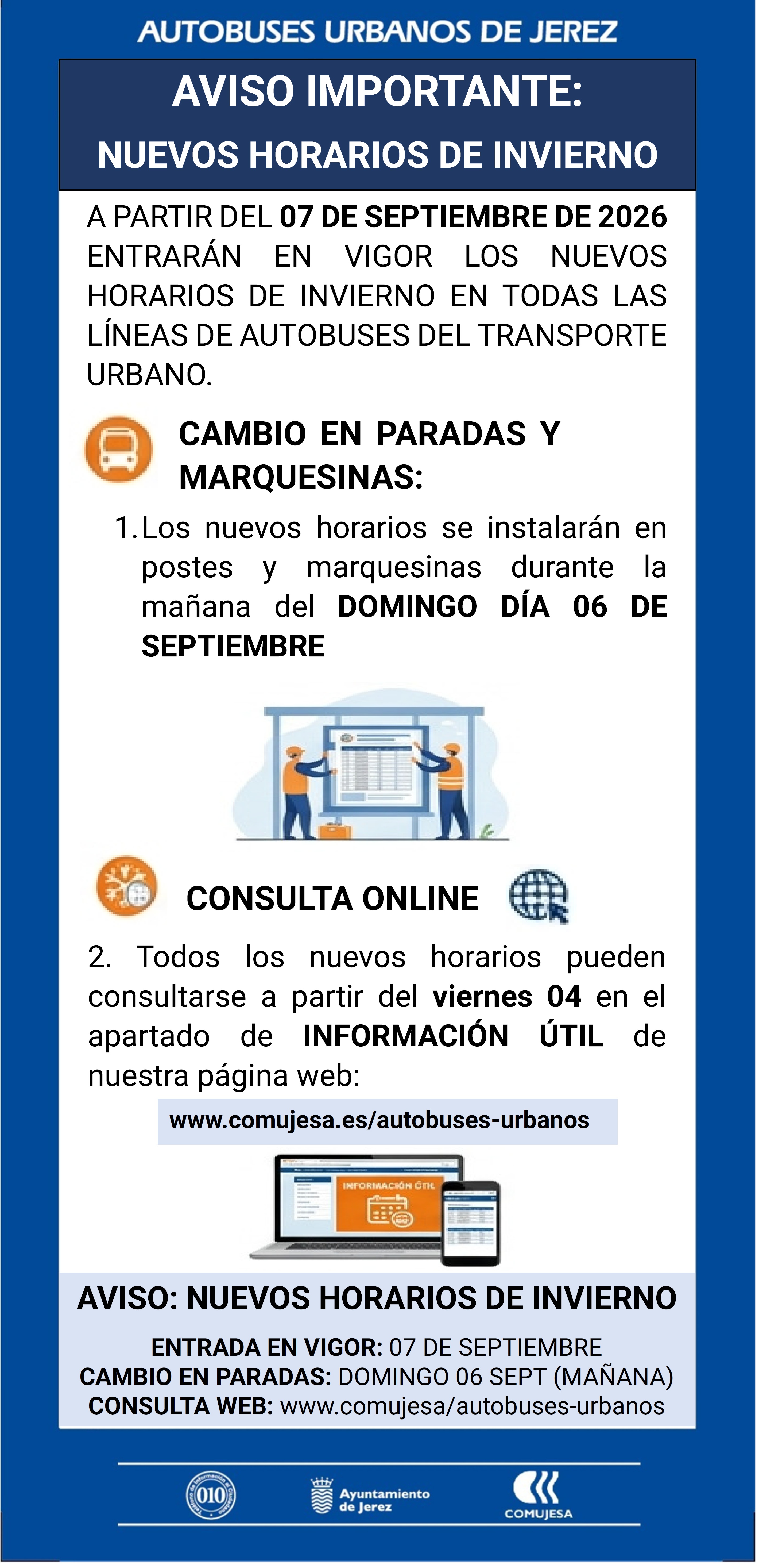 Cambio de Horario Invierno 26-27 