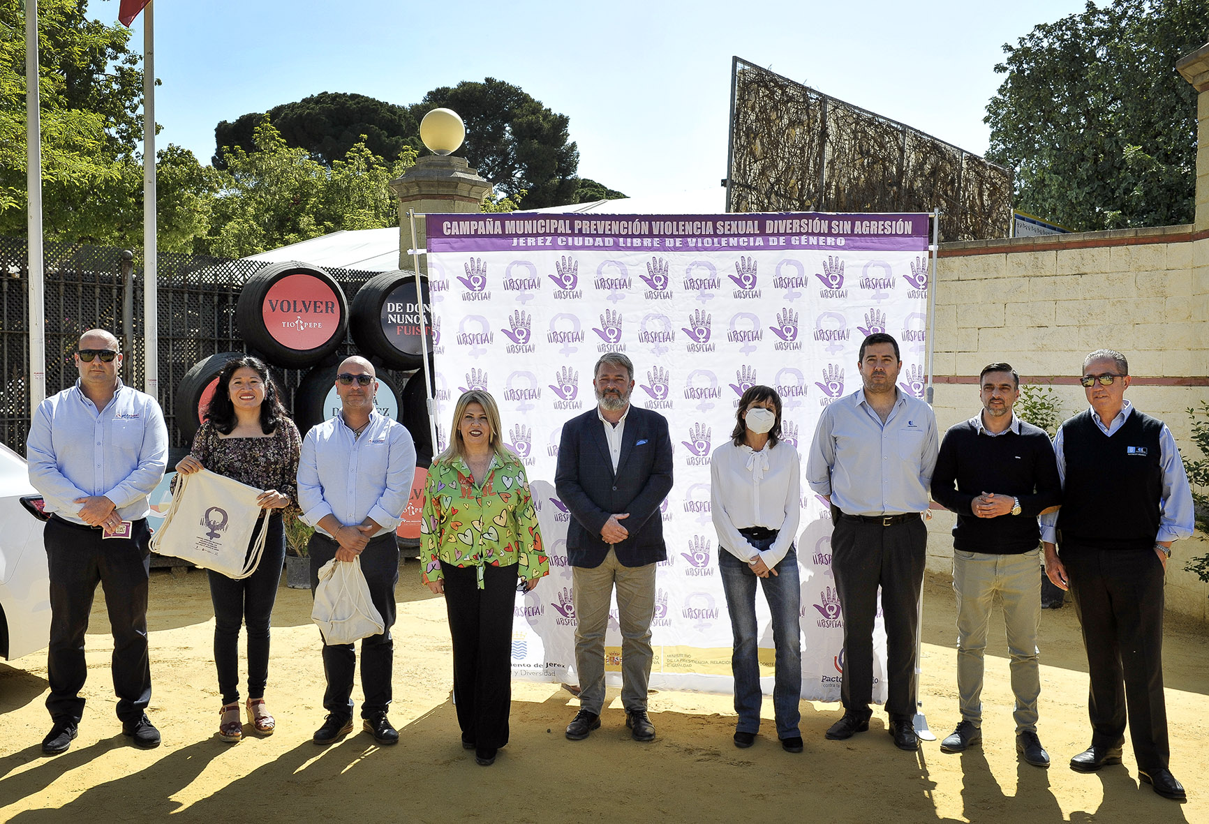 Alcaldesa visita previa al parque de la Feria